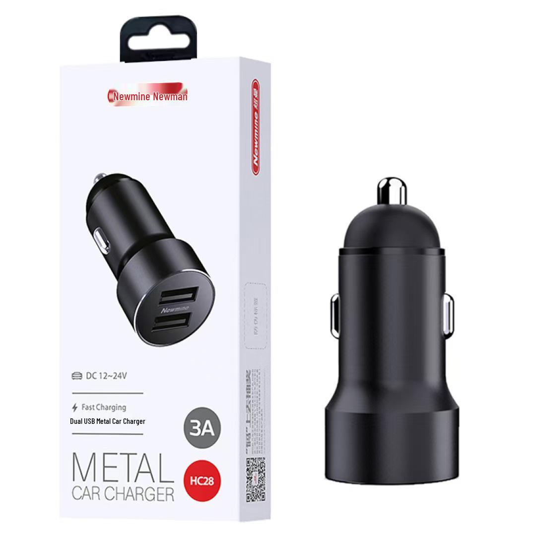 

Newman HC28 Dual USB Fast Car Charger Dual USB Car Charger HC28 чорний