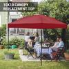 10x10ft Canopy Replacement Top with Air Vent For Straight Leg Canopy Frame Water Resistant Automatic Canopy Tent Top Cover
