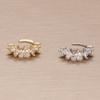 1Pc Simple Square Zircon Earcuff Clips On Earring for Women Girls No Fake Piercing Cartilage Earrings Ear Ring Without Hole