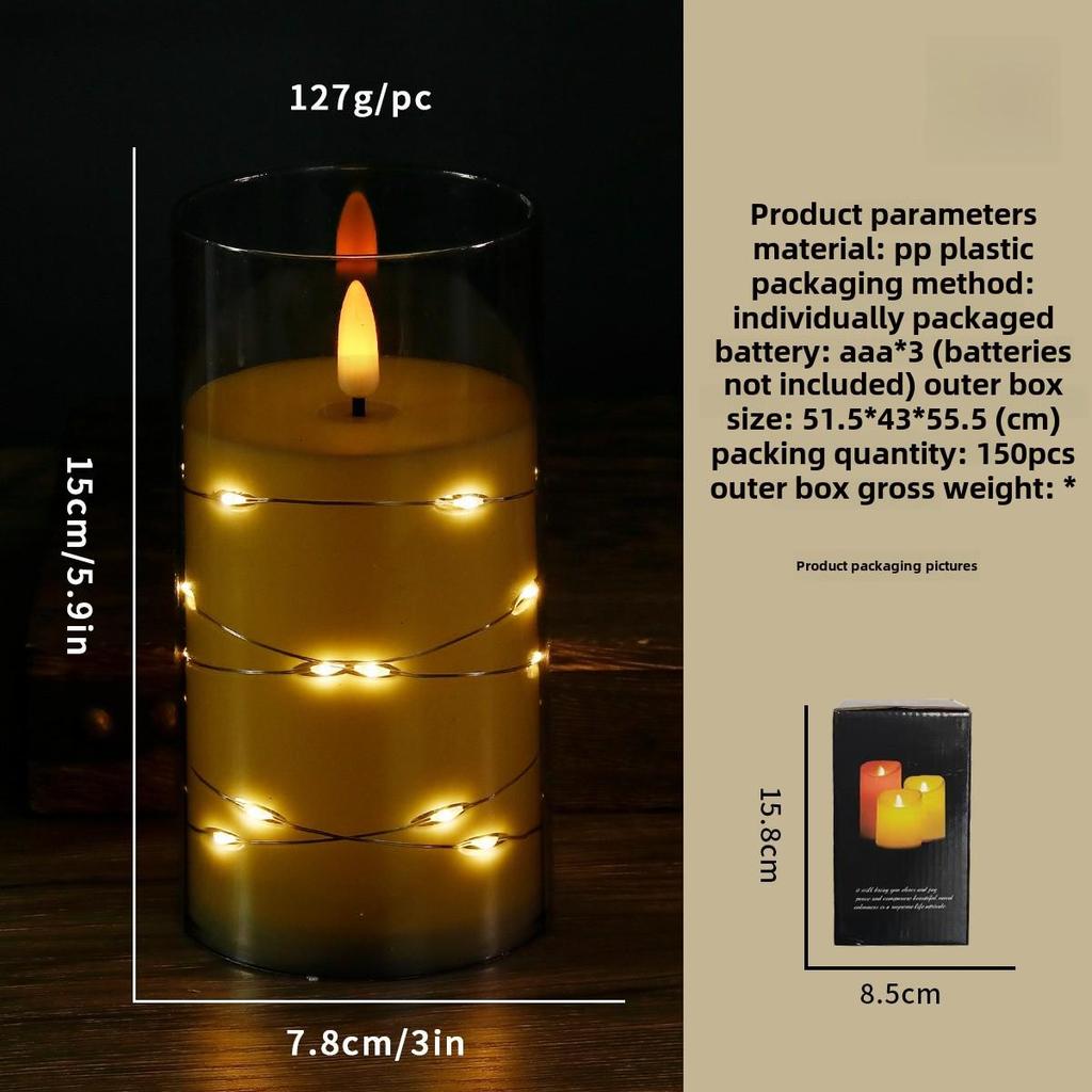 "LED Remote Control Candle Lights for Weddings, Birthdays, Parties & Concerts - Electronic ABS Simulation String Light Decoration"