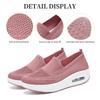 Damen Frühlings Fly-Knit Luftpolster Sneaker - Atmungsaktiv, Weiche Sohle, Höhensteigernd, Bequeme Mesh Freizeitschuhe