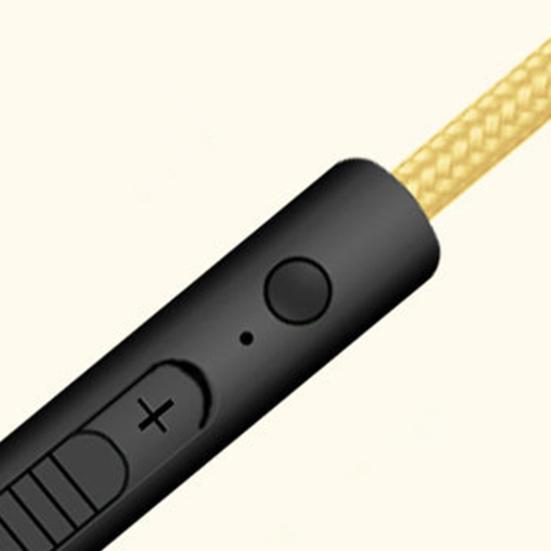 Audio Cable Stable Transmission Anti-interference Built-in MIC 3.5mm Male to Male Audio Wire for Headphone