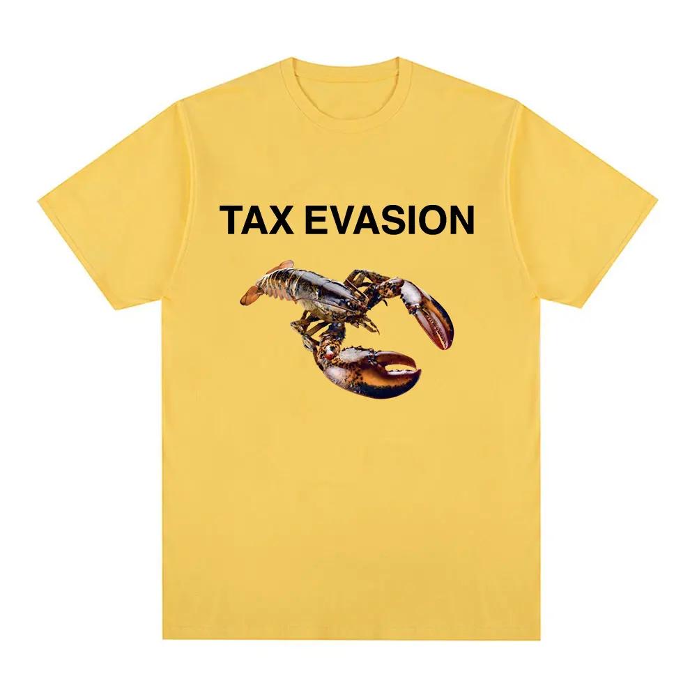 

Fun Tax Evasion Lobster Meme Pattern Cotton T-shirt Women s Fashion Retro Summer High Quality Tshirt Casual Street T-shirt Tops 4XL
