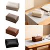 Rectangular Tissue Box Cover Convenient Facial Tissue Case Holder Napkin Dispenser for Restaurant Car Dresser Countertop Decor