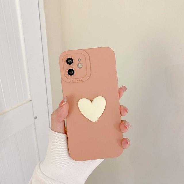 

Мягкий силиконовый чехол для телефона Lovely Heart 3d Love для Iphone Se 2020 7 8 Plus 13 12 Mini 11 Pro Max Xsmax X Xr противоударный чехол Капа For iphone 13promax