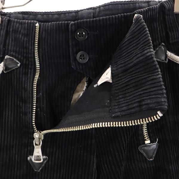 VINTAGE Black Corps Corduroy pants black Logger Pants Men's Used