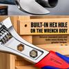 Anti Slip Surface Adjust Spanner Wide Jaw Pipe Hand Gear Wrench Tool  Auto Maintain
