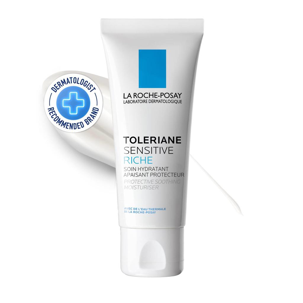 La Roche-Posay Toleriane Sensitive Rich Moisturizing Cream for Sensitive and Dry Skin, Hypoallergenic, Moisturizing Derma Cosmetics