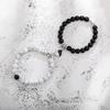 2Pcs/Set Beads Bracelet Couple Lovers Natural Stone Distance Magnetic Heart Bracelets For Women Men Fashion Wedding Jewelry Gift