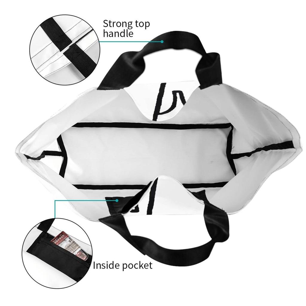 Miffy Tote Large Tote Can Be Used As a Makeup Eco Convenience Store Shopping Durable Convenience 50cm Wide X 40cm High X 15cm Thick Bag, Capacity,