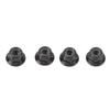 4pcs RC Car Tires 6 Spoke 12mm Hex 65mm Diameter 26mm Width Rubber Leaf Tire Patterns Strong Cushioning RC Off Road Tires for 1/10 Cars