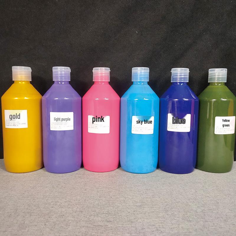 Handmade DIY Lacquer Fan Pigment Set: 12-Color Water Transfer Material Pack for Round Fans
