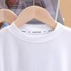 Summer Children's Short Sleeved T-shirt New Fashion Kids Solid Color T-shirt Top Cotton Trendy Student Tee