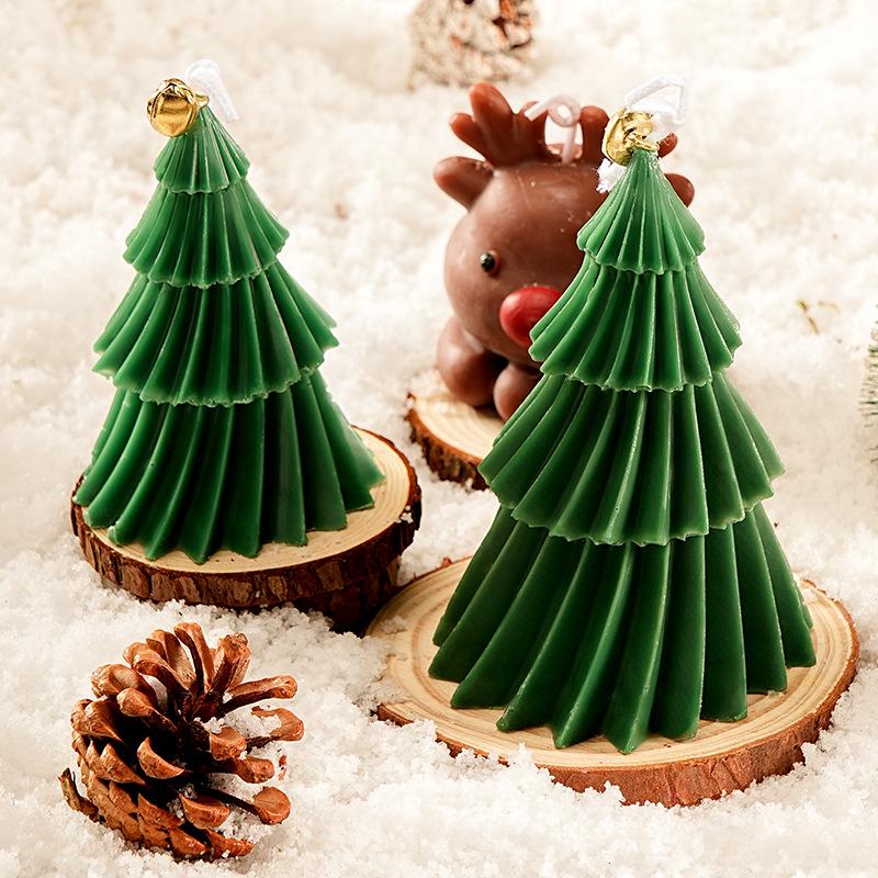 Christmas Tree-Shaped Scented Candle Ornament for Festive Decor