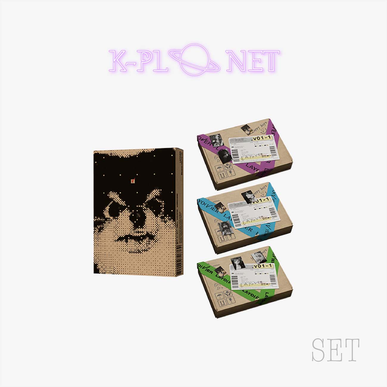 

V - Layover Album SET + Weverse Albums ver. (4 версия. УСТАНОВЛЕН)