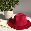 LIDHAY Western Style Suede Hat, Unisex Wide Brim Fedora Hat, Felt Panama Hat, Rancher Hat LIDHAY Western Style Suede Hat, Unisex