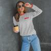 Women's Striped Fashion Long-sleeved Top