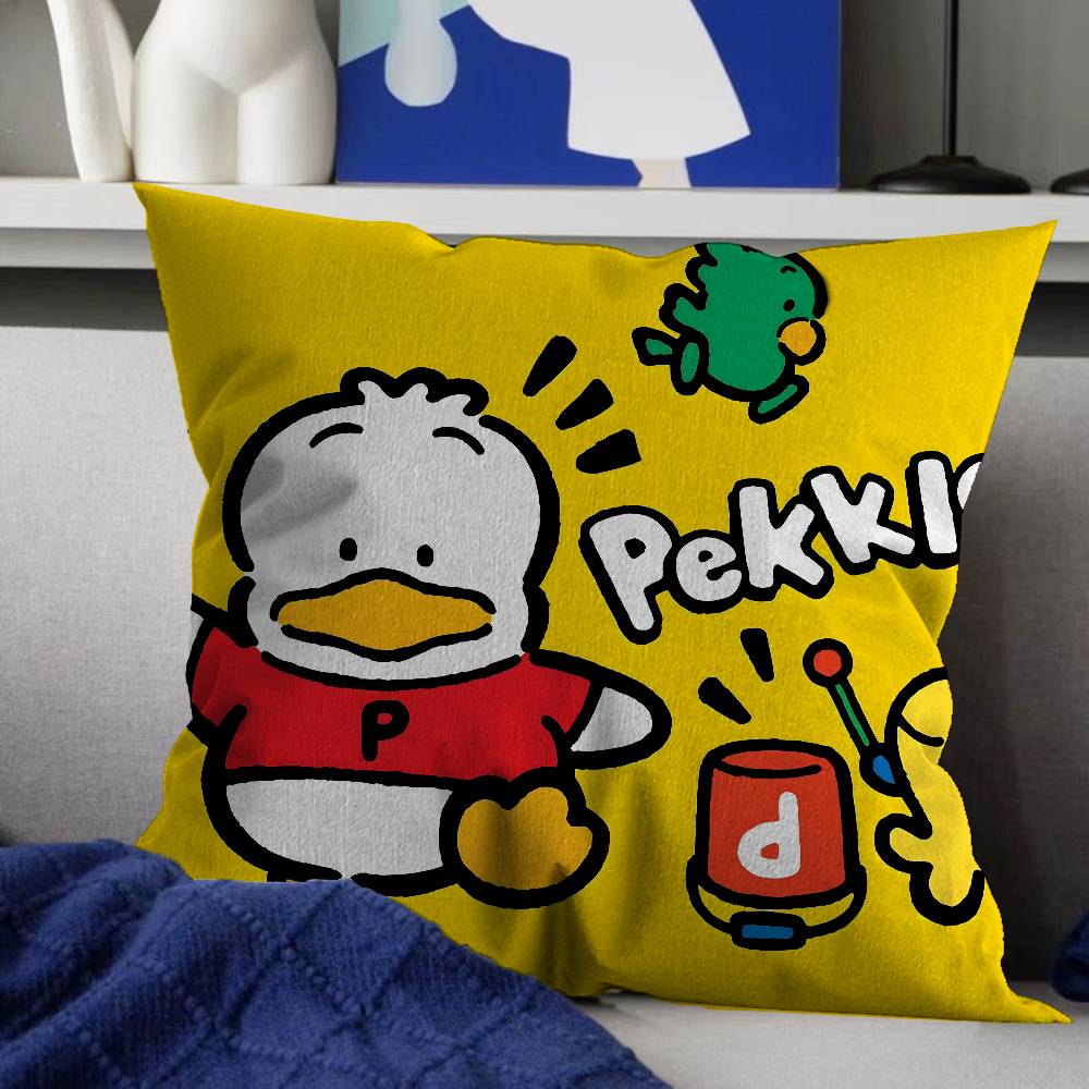 A-ahiruno P-pekkle Cartoon Stitch Lucky Dragon Pillow Cover Sofa Cushion Cover Home Room Decoration Children Gift