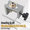 Hole Expanding Doweling Jig Kit Effective Drilling Drill Guide Tool Kit Hole Puncher Woodworking