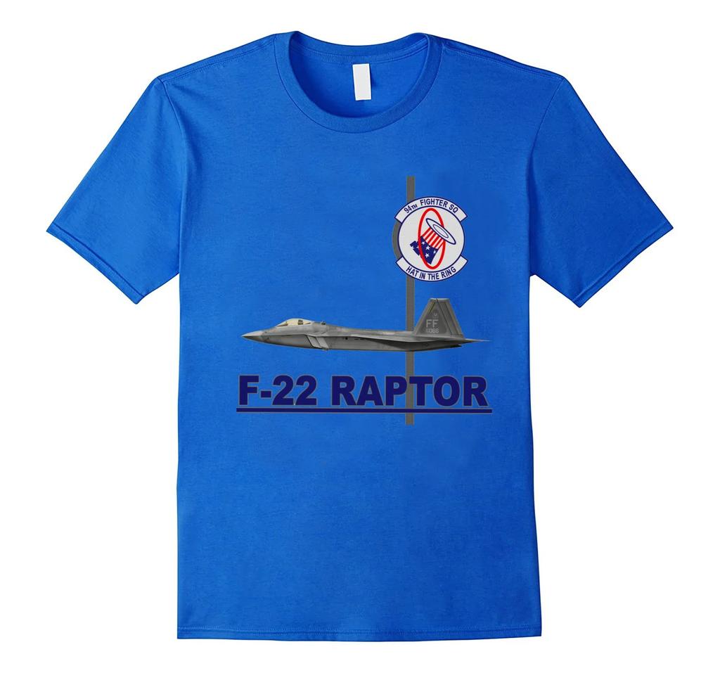 US Air Force 94th Fighter Squadron F22 Raptor TShirt Summer Cotton ONeck Short Sleeve Mens T Shirt New S3XL