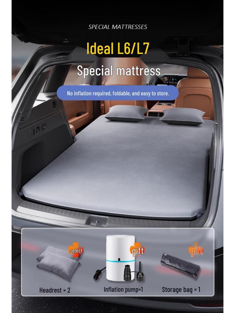 Universal L6 L7 Inflatable Car Trunk Mattress: Ideal Sleeping Pad for Rear Seats