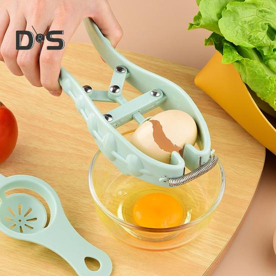 2 Teile/satz Langlebiger Eierschalenschneider Ergonomischer Griff Kreatives Eiertrenn-Eierschalenschneider-Werkzeug