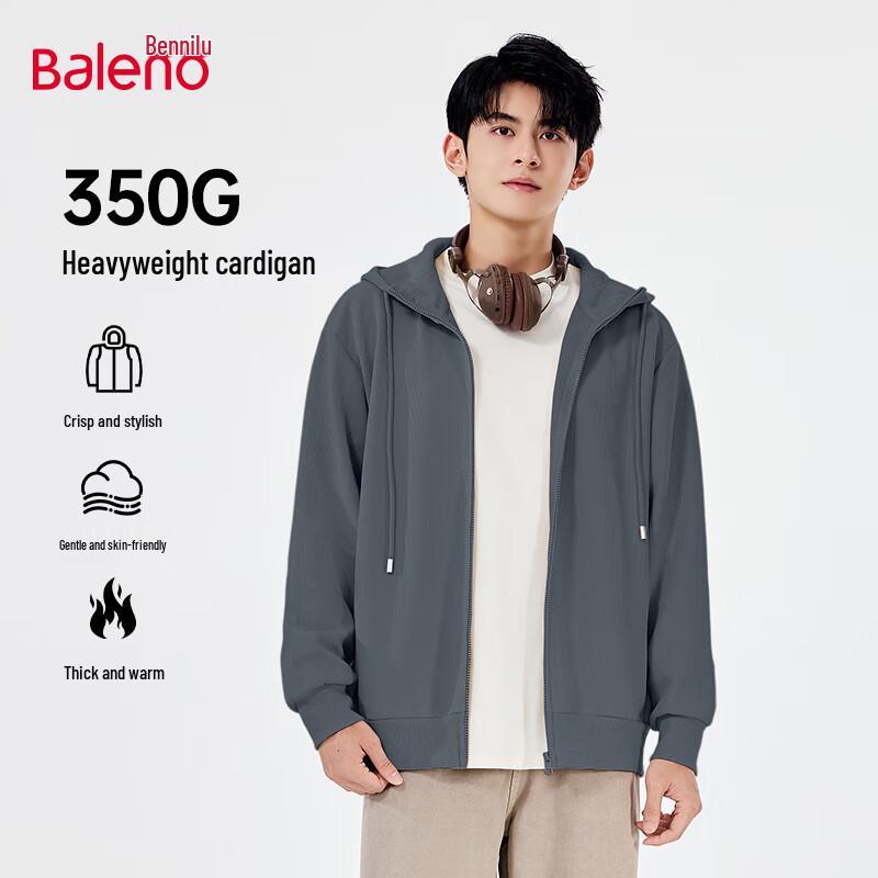 

Baleno Men s Heavyweight Cool-Grid Zip-Up Hooded Sweatshirt M