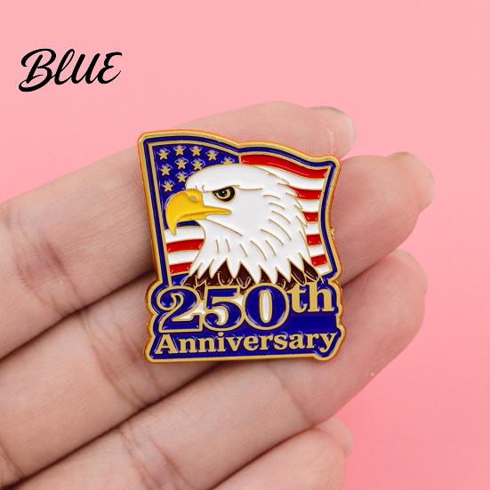 Craftsmanship Brooch Jewelry Liberty 250th Anniversary Commemorative Pin American Flag