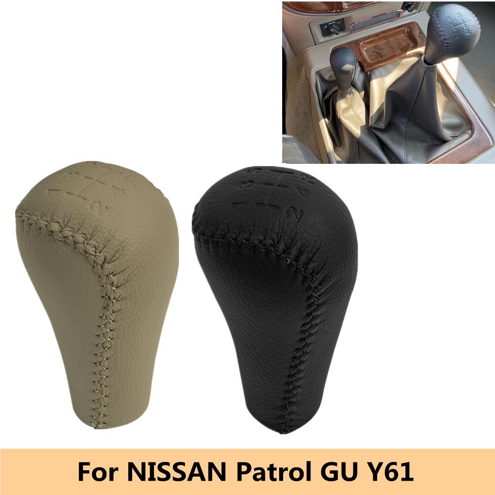 Gear Shift Knob Gaiter Lever Shiter Head for NISSAN Patrol GU Y61 Manual Transmission Car Styling Accessories