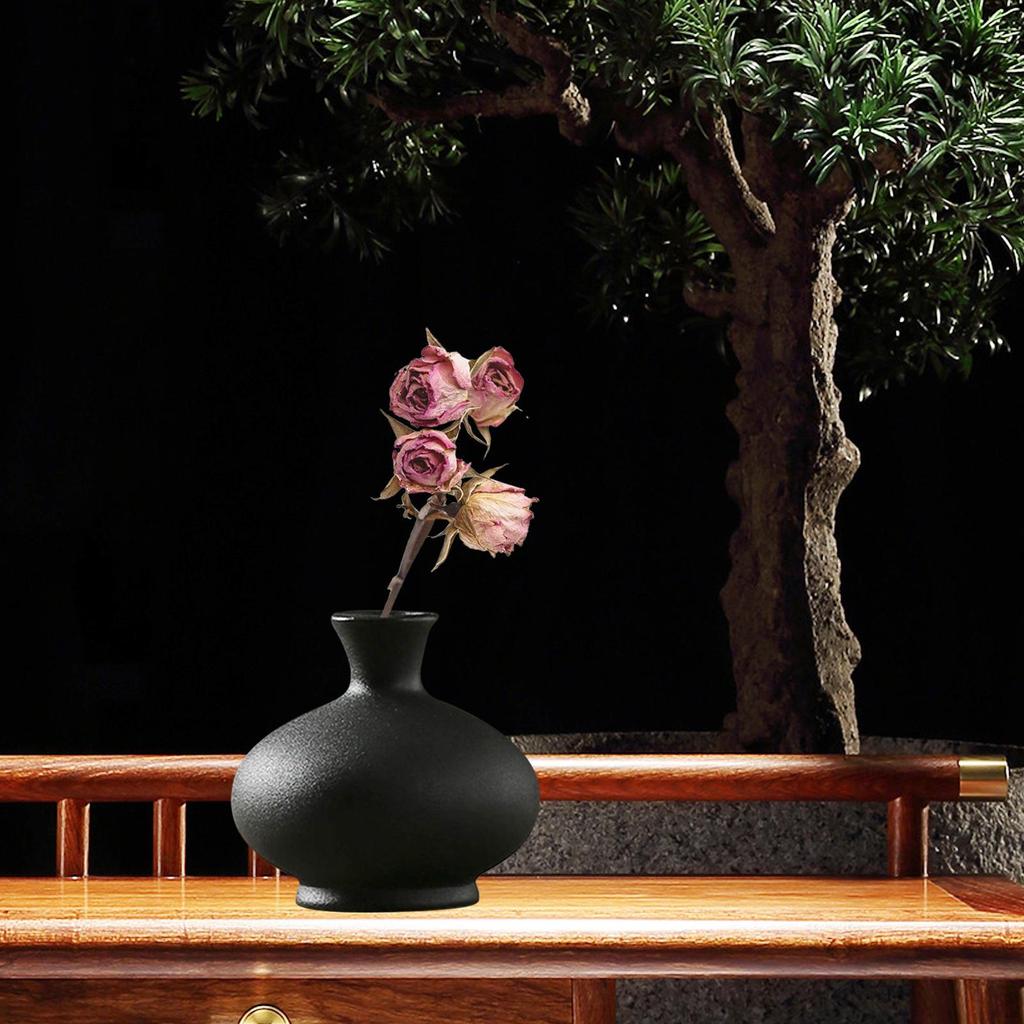 Artistic Ceramic Container for Flowers On Bookshelf Or Table