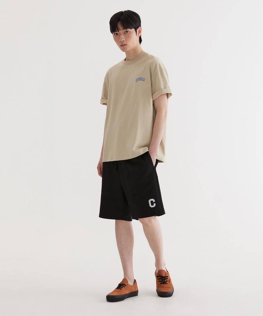 COVERNAT Regular C Logo Sweat Shorts Black