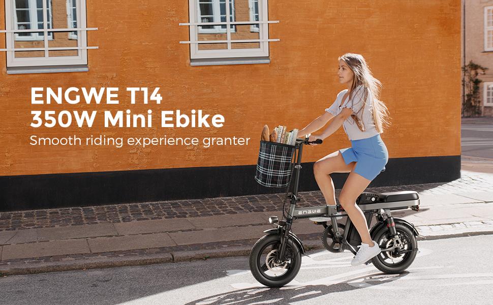 ENGWE T14 Compact Electric Bike - 48V 250W/350W Motor, 28km Range, 14" Urban Commuter
