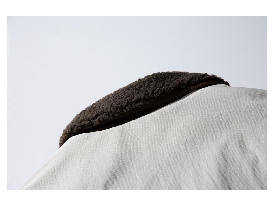 CROWD CITY Men's Japanese Retro Double-Sided Winter Lambswool Cotton Jacket Y598