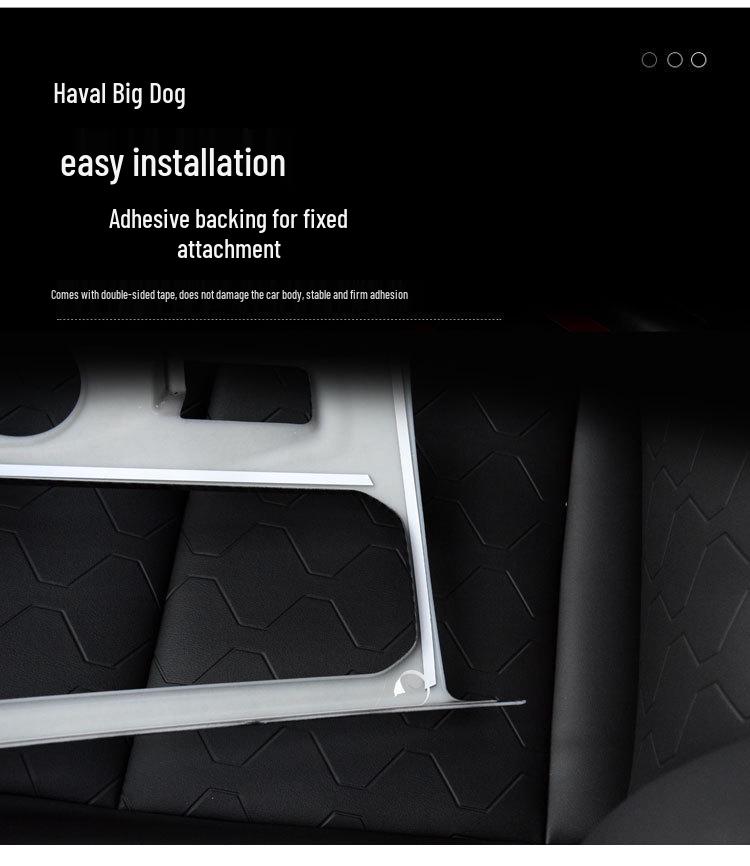 Haval Big Dog Interior Kit: Peach Wood Grain Gear Shift Panel & Door Stickers