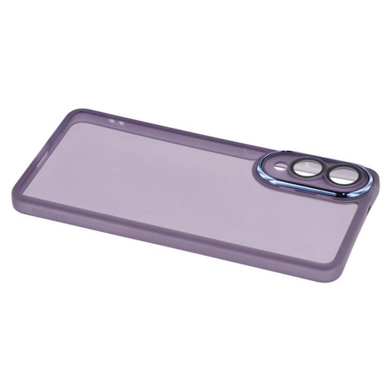 For Samsung Galaxy S25 Edge TPU Case WANLONFENG DKSM Series Electroplated Frame Back Cover with Tempered Glass