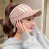 Winter New Fashion Versatile Topless Baseball Cap For Women With Ear Protection