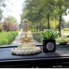 Buddhism Guanyin Characters Statue- Chinese Buddha Statue Meditation Bodhisattva Home Room Office Car Decoration Accessories