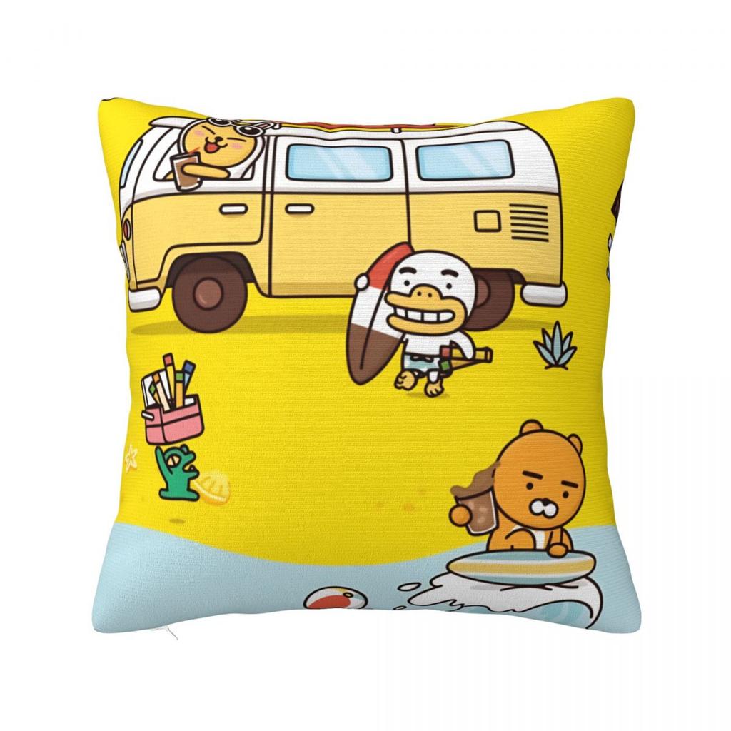 K-Kakaos F-Friends Apeach Heart Pillow Cover Fashion Pillow Case For Sofa Home Decoration Cushion Cover Soft Graphic Pillowcases