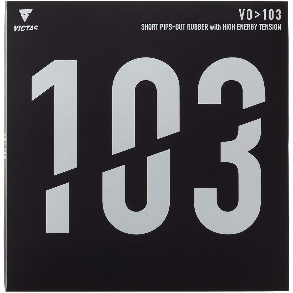 Victas VO1 03 Table Tennis Rubber High Energy Tension Attack Black MAX 020242