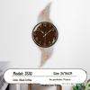 Home Living Room Silent Quartz Wall Clock with Glass Mirror Surface