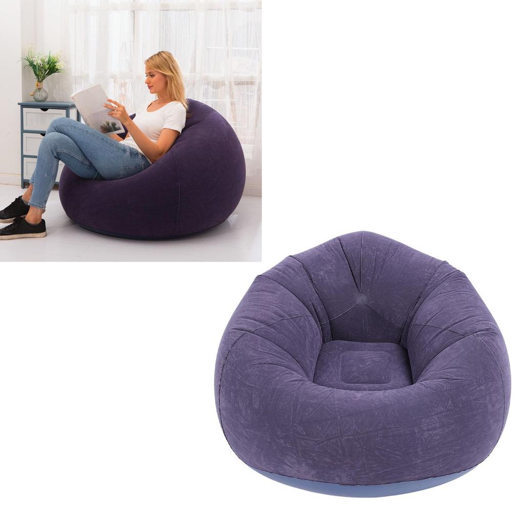 Air Sofa, Air Couch, Beach Chair, Air Cushion, Air Bed, Air Mattress, Sofa, Footrest, Lounge Chair, 75x75x45cm (Dark Navy)