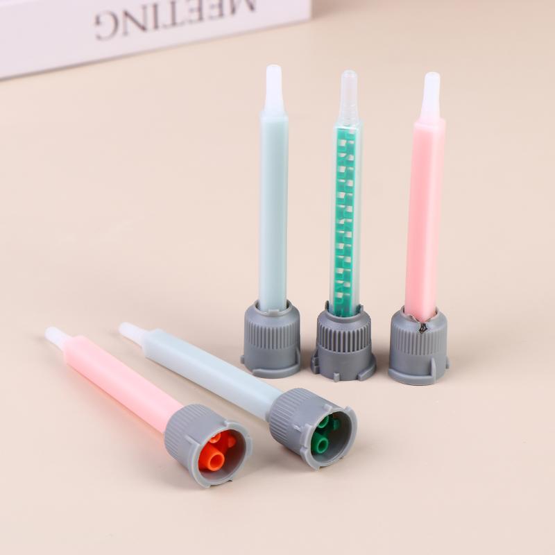 10Pcs Epoxy Adhesive Mixing Nozzles,Glue Static Mixer ,Adhesive Mixing Tube (1:1 Ratio)For Ab Glue Gun, Liquid Mix