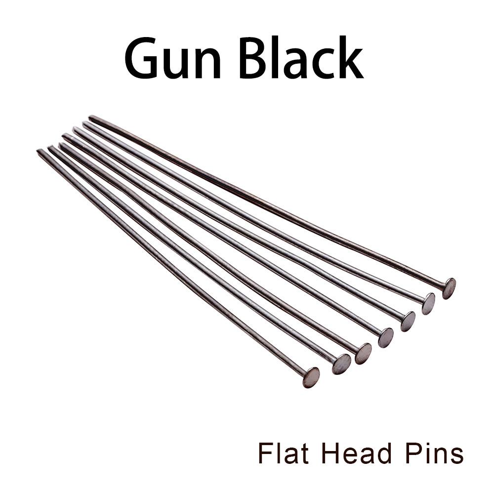 200Pcs/lot 10-50mm Flat Head Ball Head Eye Head Pins Connectors For Necklace Pendant DIY Jewelry Making Accessories Supplies
