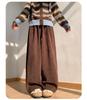 Coffee-Colored Chenille Wide-Leg High-Waisted Pants for Women - Autumn/Winter 2026 Plus Velvet Petite Loose Casual Sweatpants