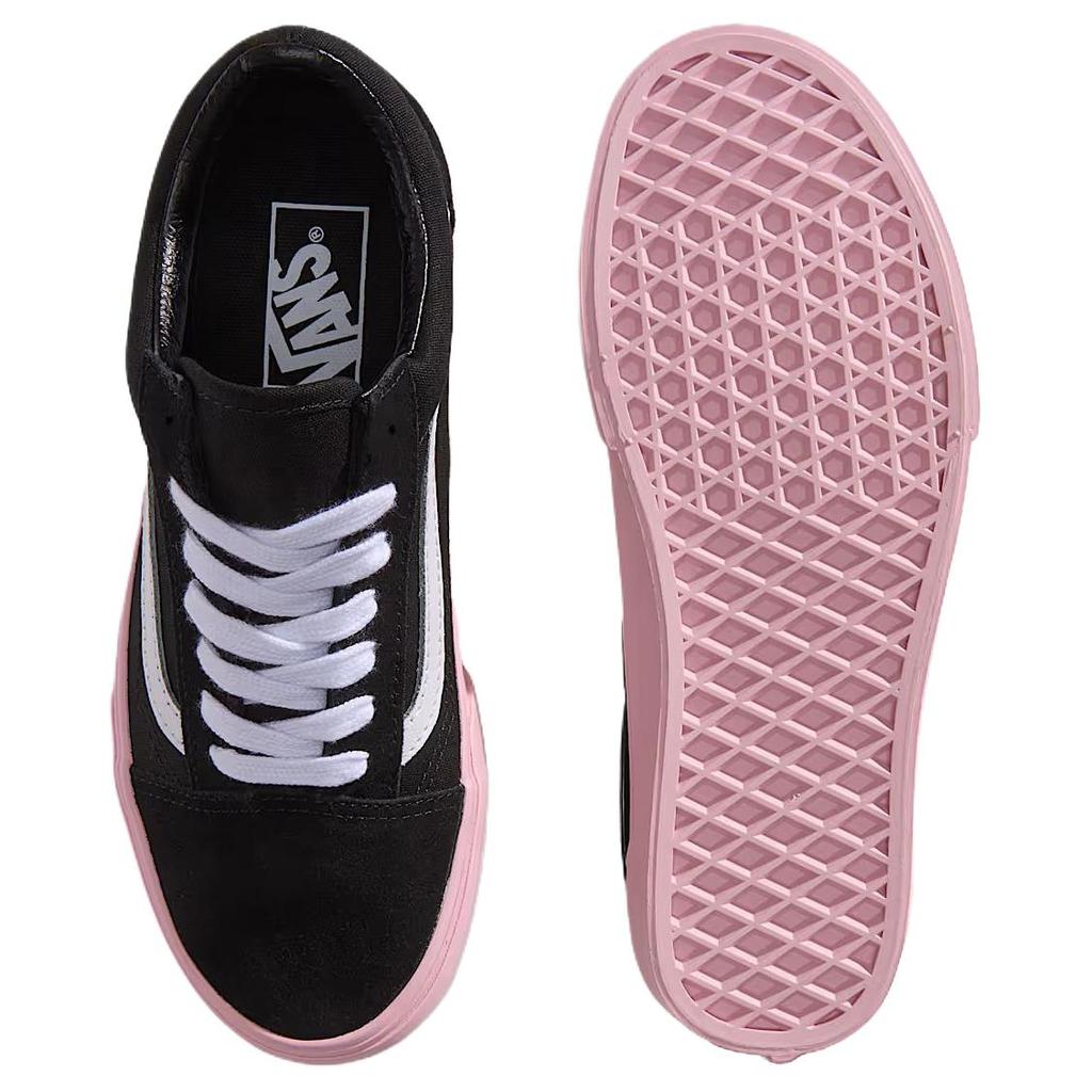 Vans Old Skool Comfortable Fit Low-Top Skate Shoes Unisex sneakers Black Pink VN000D6WPIB