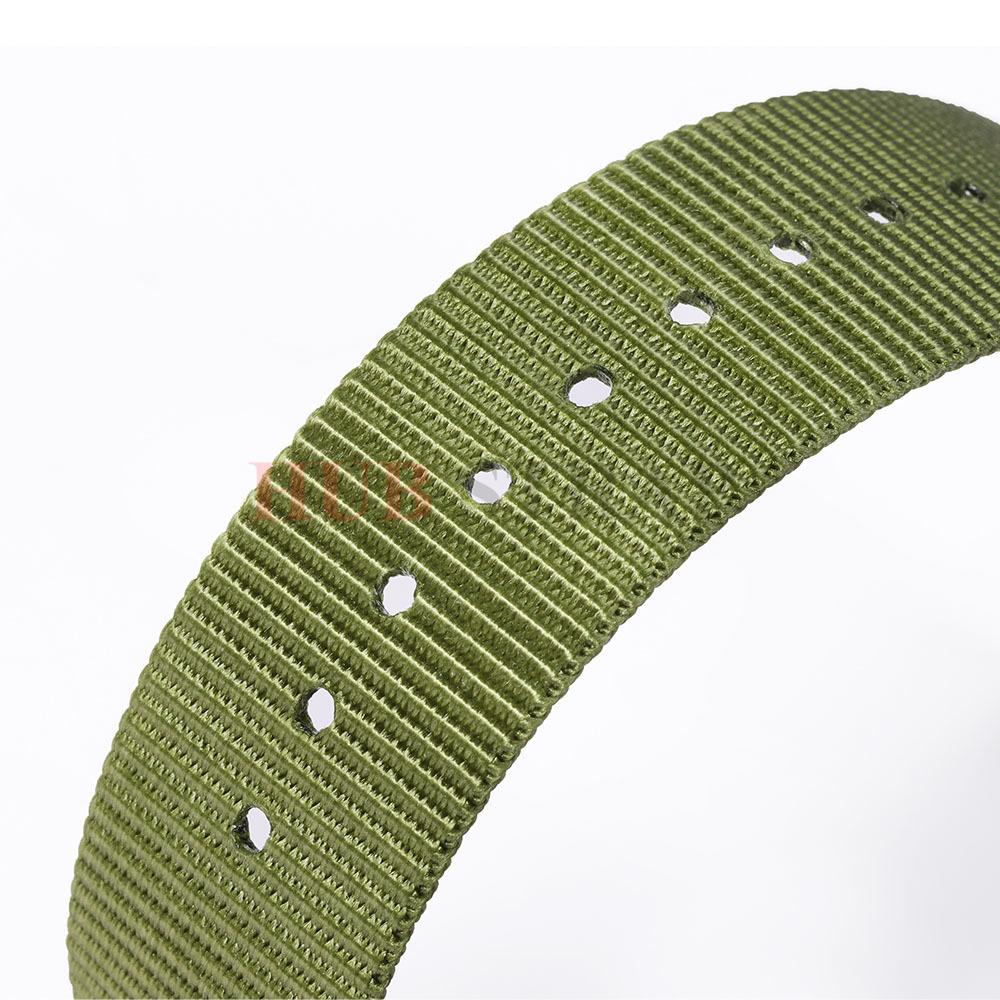 Nylon Ribbed Strap 20mm Watch Band for Seiko Watch Band for Samsung Watch Strap Nylon Buckle Replace Bracelet Watch Accessories