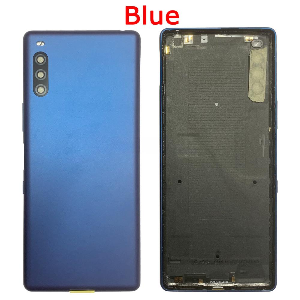 For Sony Xperia L4 Battery Cover Back Housing Rear Door New For Sony L4 Back Battery Cover XQ-AD52 XQ-AD51 Replacement синий