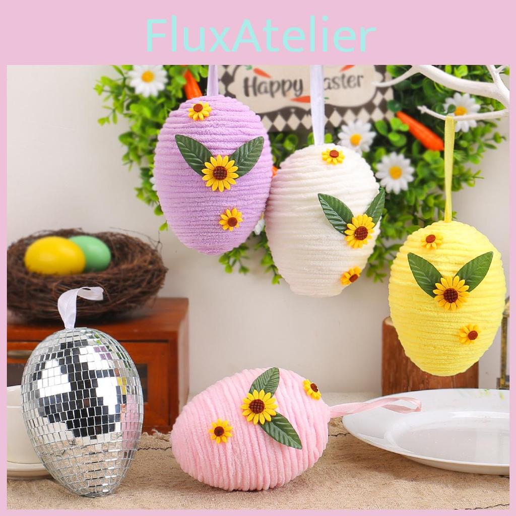 Egg Easter Foam Pendant With Diy Woven Design Festive Venue Decorations Setup