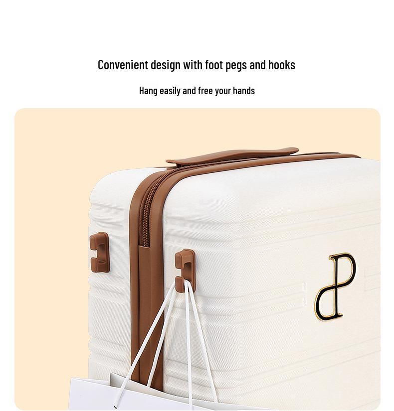 20-Inch Unisex Carry-On Suitcase with Combination Lock and Large Capacity