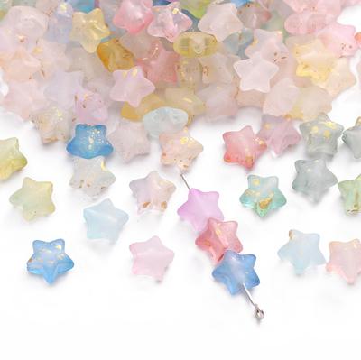 50 Pezzi Perline Acriliche a Stella Per Fai da Te Collana Braccialetto Orecchini Creazione di Gioielli Accessori per Artigianato